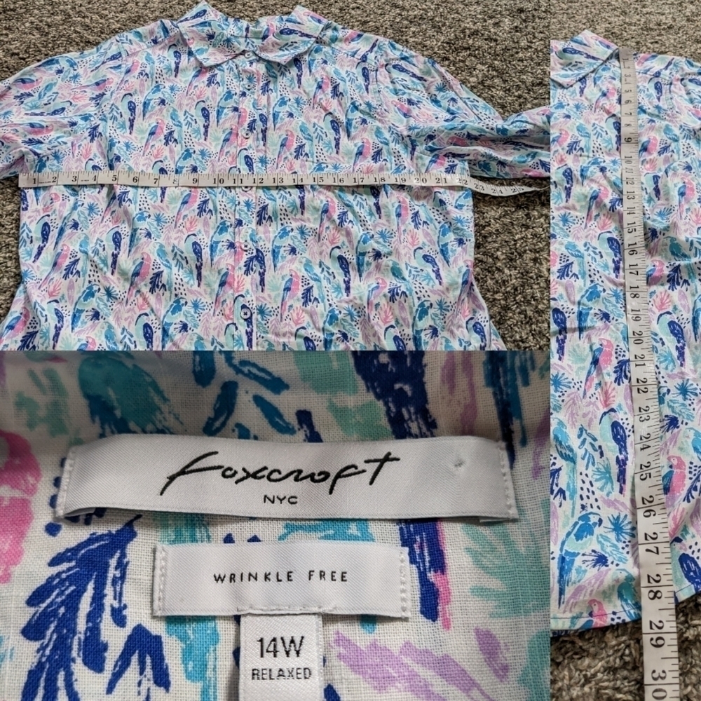 Foxcroft Multicolor Button Down Shirt - image 6